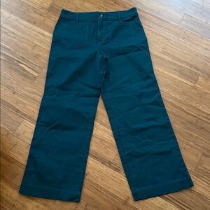 LOFT Women's Teal Boot Cut Pants